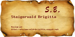 Steigervald Brigitta névjegykártya