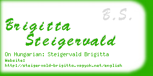 brigitta steigervald business card